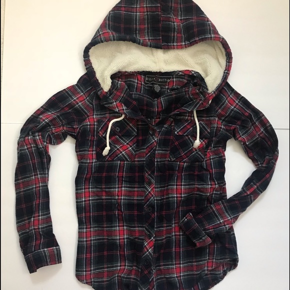 polly and esther hooded flannel